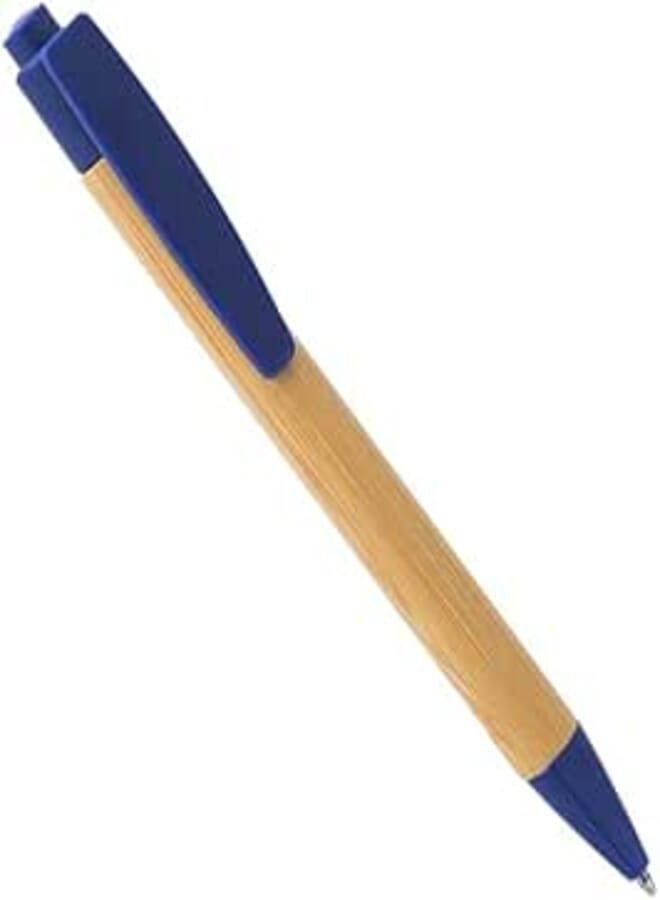 3A 801 Blue Advertising Pen Set Of 15 Pcs. - Wooden